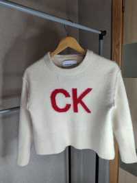 Оригінальний, вовняний светр Calvin Klein. Светр 100% вовна