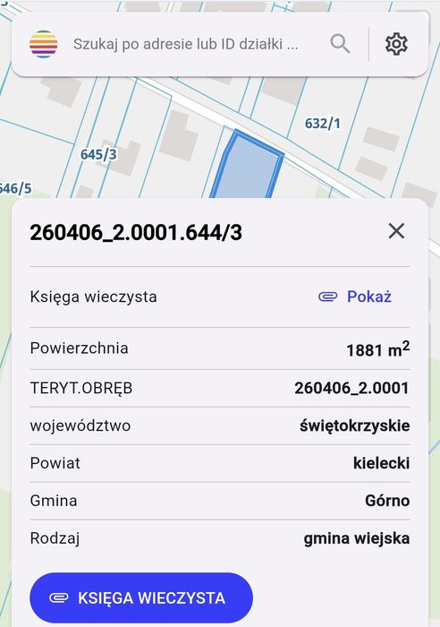 Działka budowlana 19 arów Bęczków koło Kielc