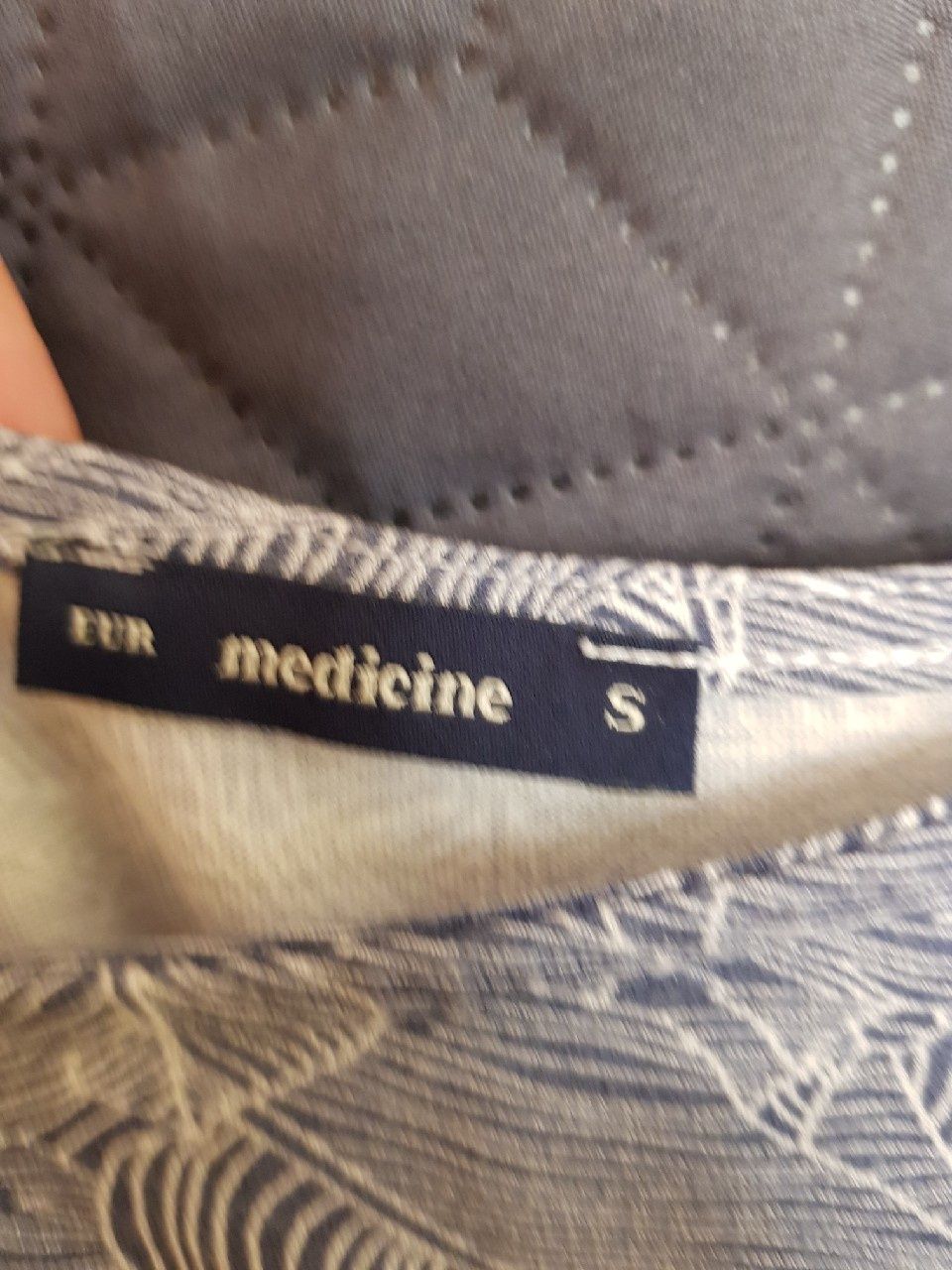 Koszulka hiszpanka oversize medicine niebieska