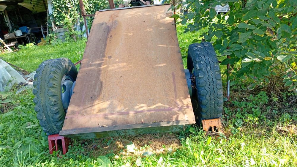 Przyczepa jednoosiowa ciągnikowa kiper