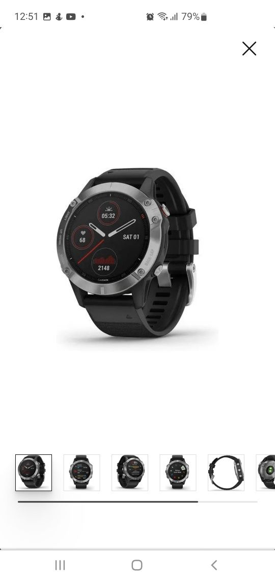 Relógio Desportivo GARMIN Fénix 6 (Bluetooth - Até 14 dias de autonomi