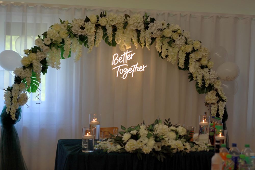 Ścianka ślubna gotowa