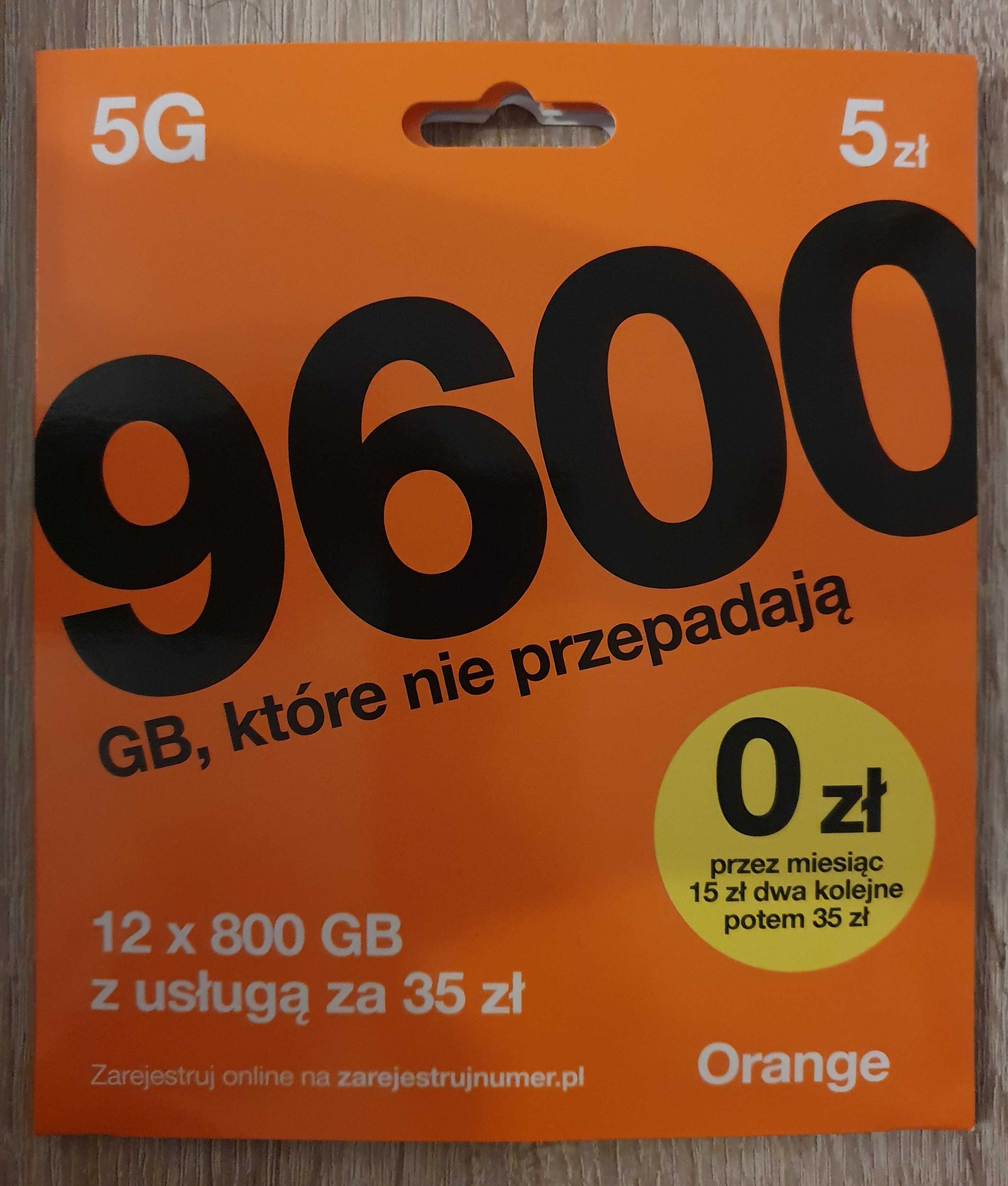 Łatwy numer, ciekawy numer, tylko cyfry 0,1,5,6, starter orange