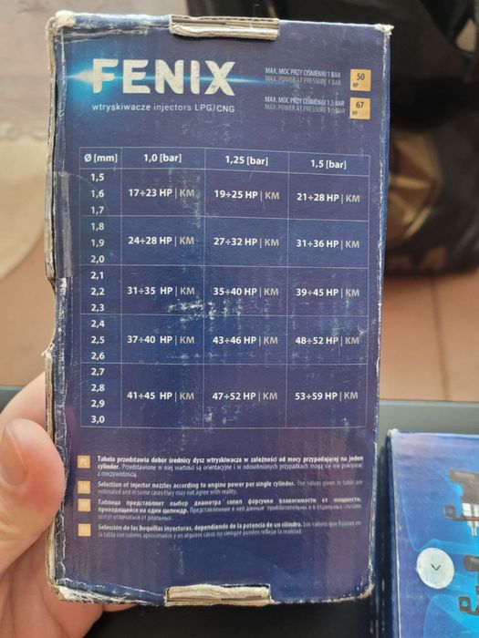 Форсунки КМЕ Fenix в рейці на 3 цил.