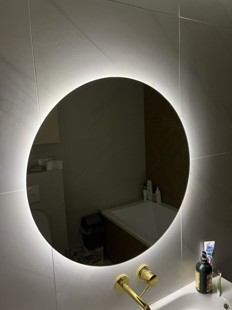 Lustro okrągłe podświetlane LED fi 50 super cena