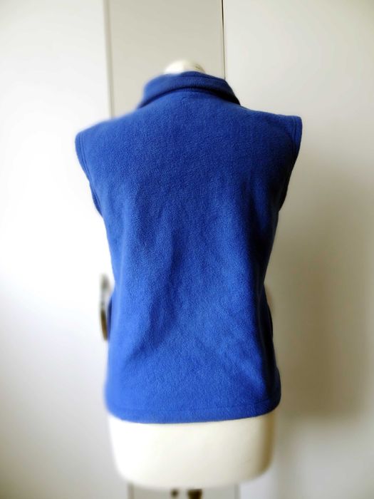 Ciepły bezrękawnik z polaru na zamek, rozm. 140 cm.