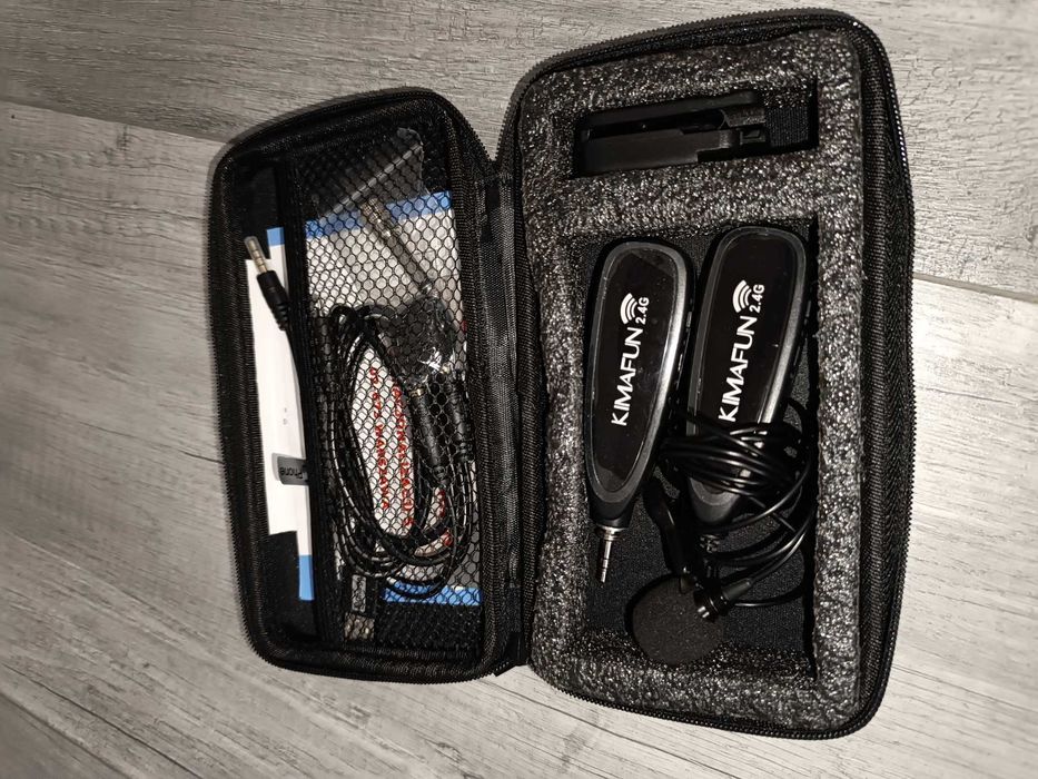 Bezprzewodowy zestaw mikrofonowy, mikrofon Kimafun KM-G130-1