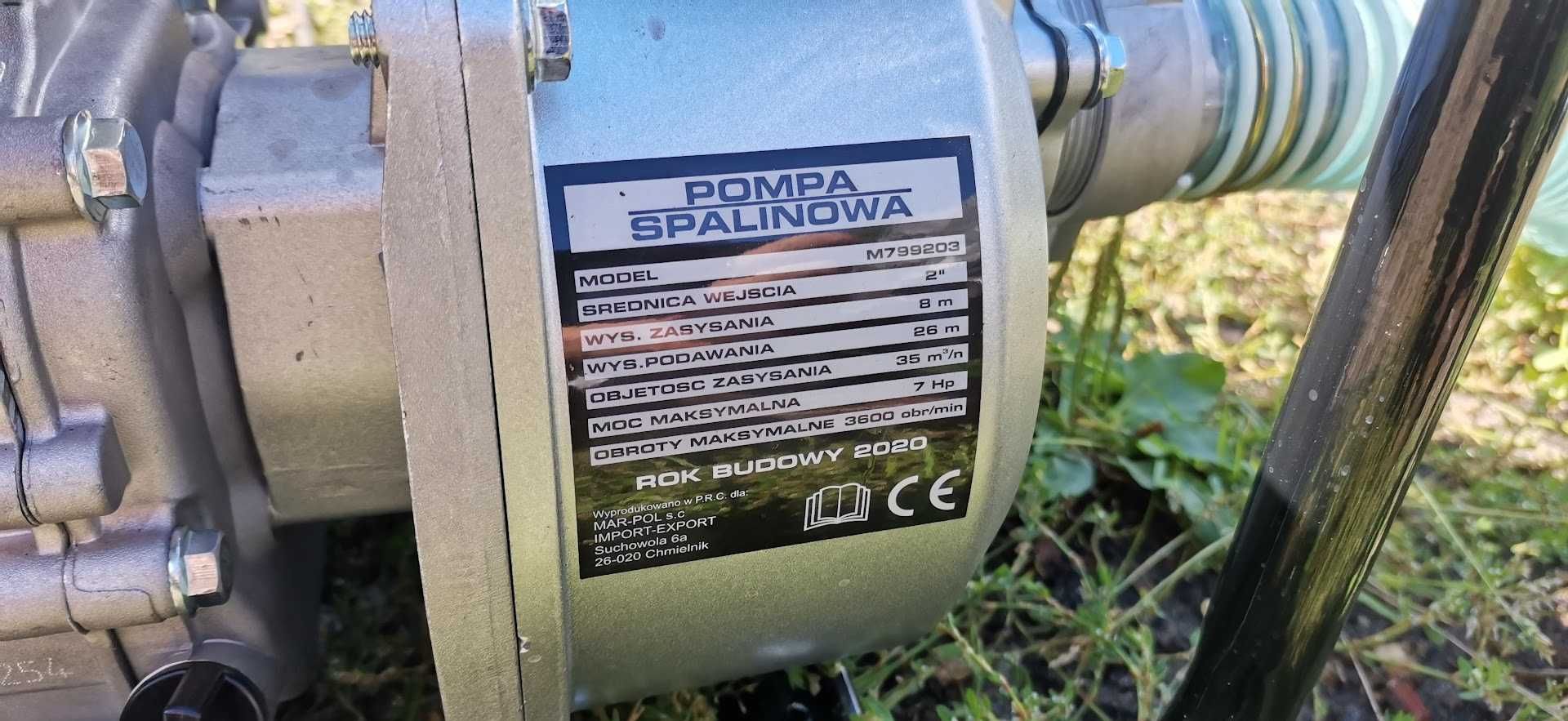 Wynajem Spalinowa motopompa strażacka 600l najem od 50zł wypożyczalnia