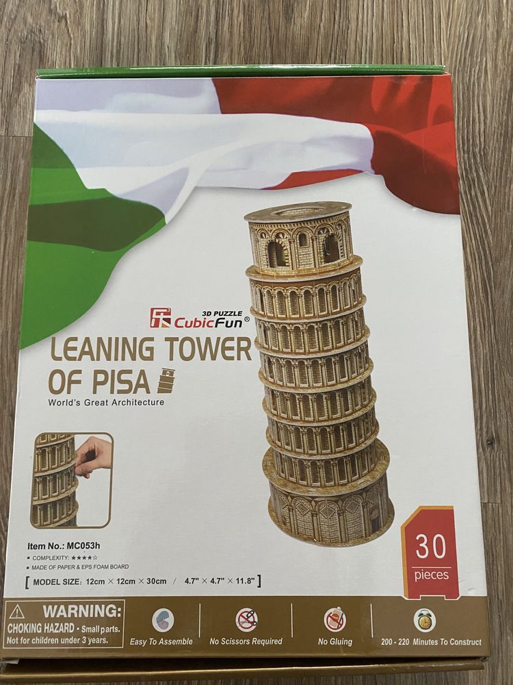 Puzzle 3D leaning tower of Pisa