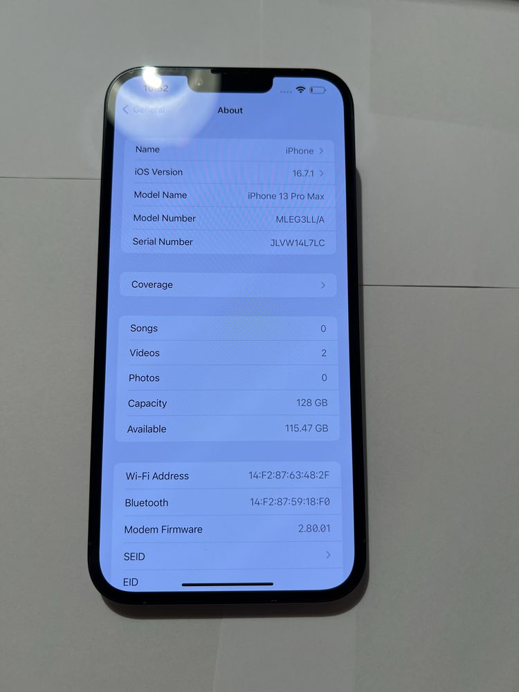 Продам Apple iPhone 13 Pro Max Sierra Blue 128 Gb rsim