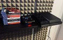 [PS4] Playstation 4, dwa oryginalne pady, zestaw gier