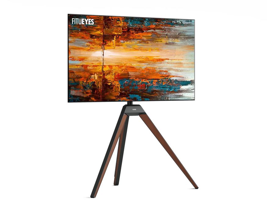 Wlegancki stojak na telewizor Fitueyes Nowy drewno