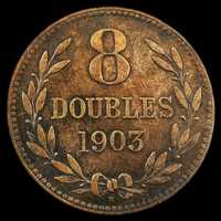 Moeda de 8 Doubles - 1903 - Guernesey