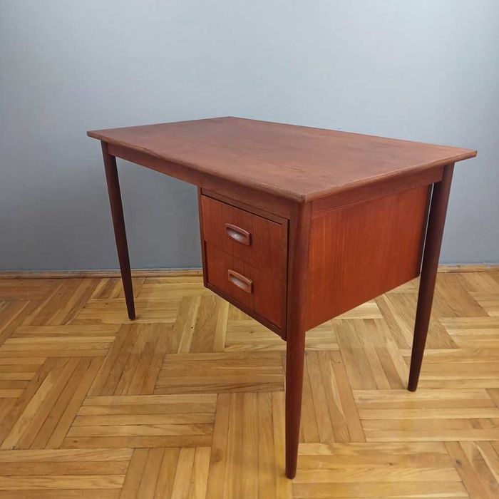 Biurko tekowe Dania lata 70 te