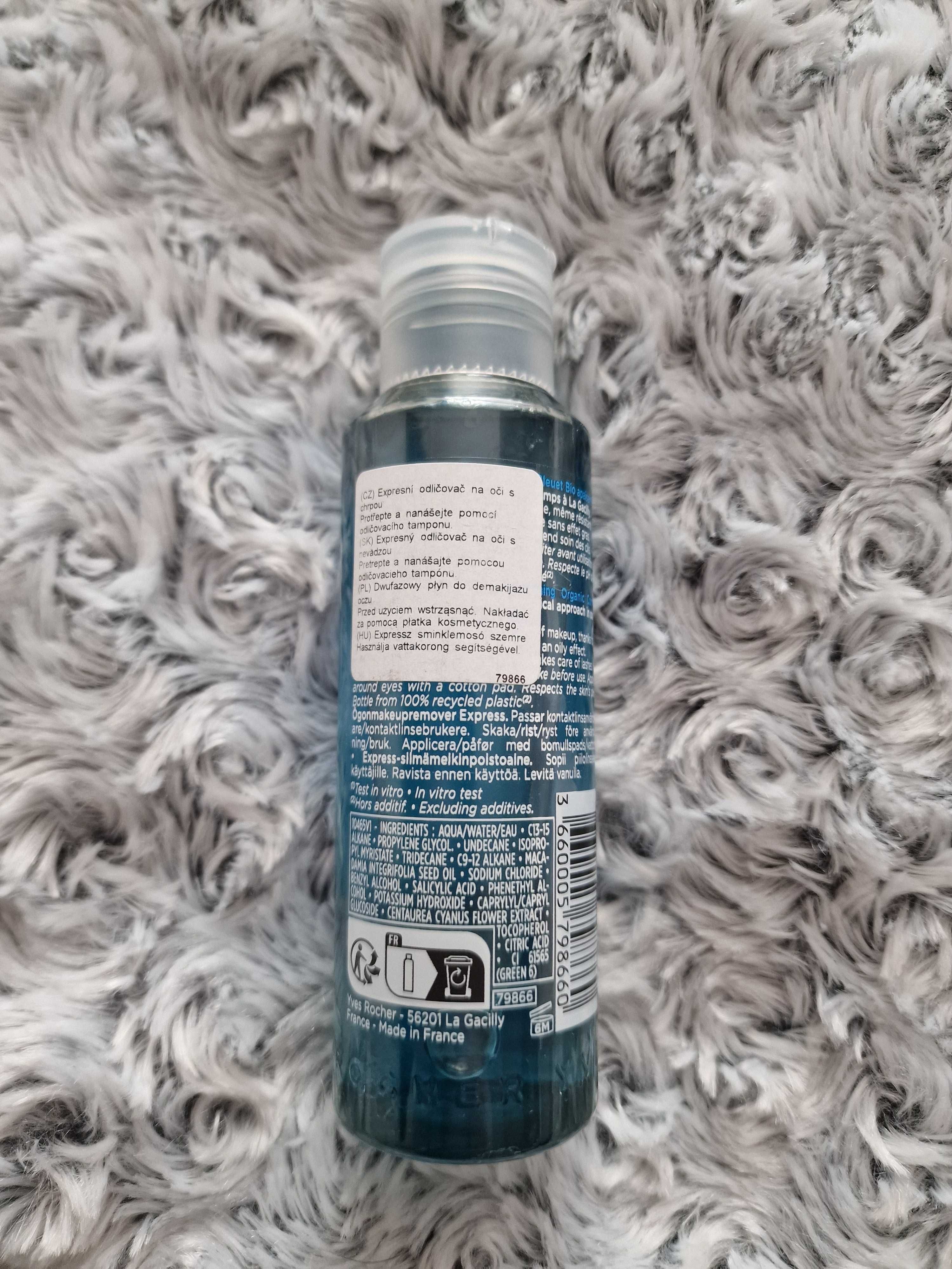 Dwufazowy płyn do demakijażu oczu Pur Bleuet Yves Rocher 100 ml