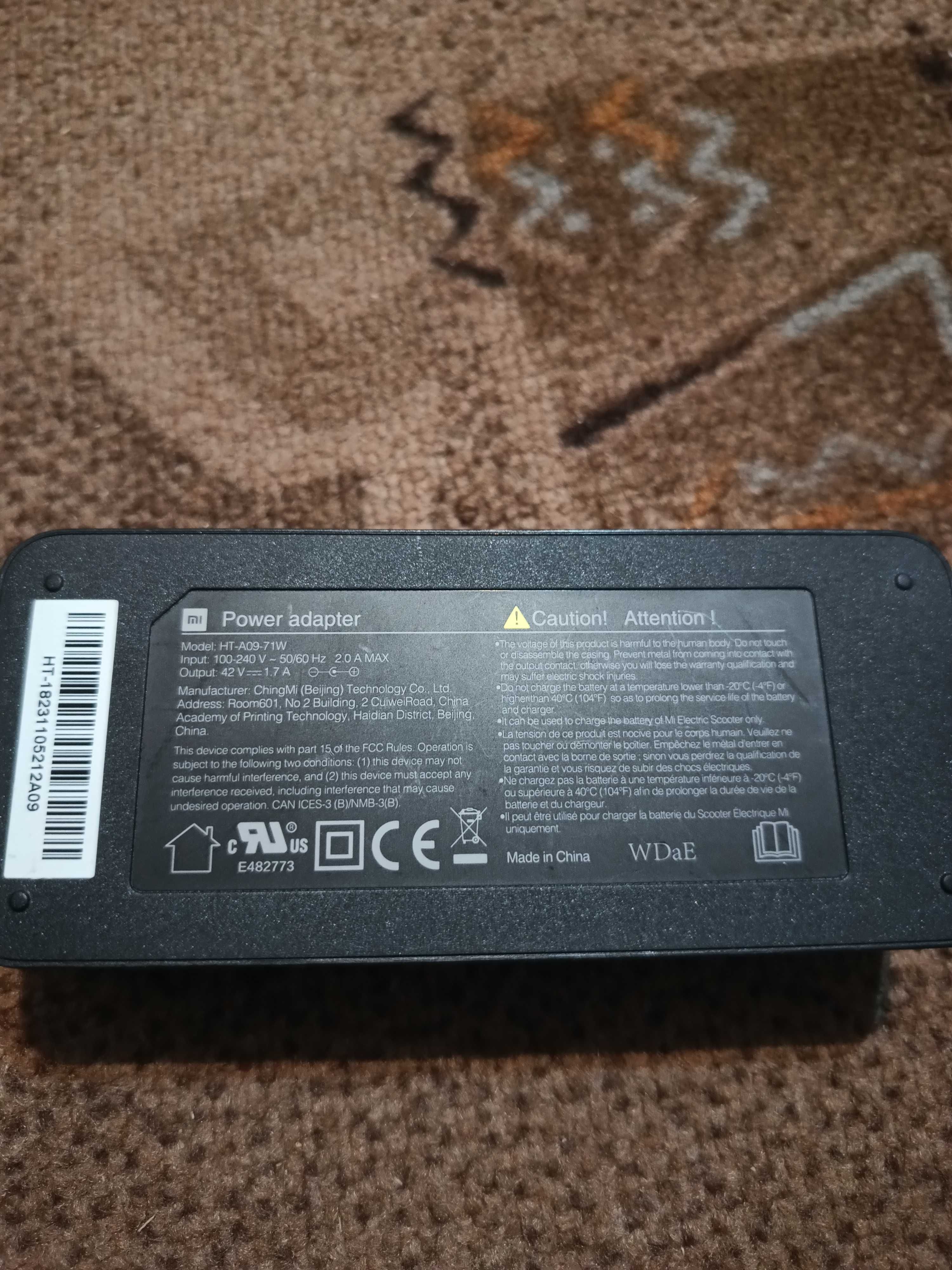 Ładowarka Xiaomi Mi 42V  1,7 A HT-A09-71W