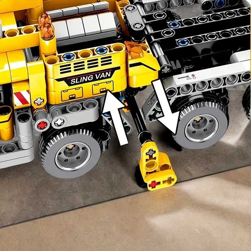 Klocki konstrukcyjne, Żuraw 1009 klocków – fascynujący zestaw jak Lego