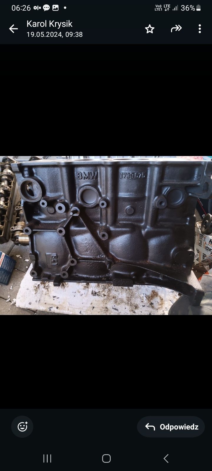 Silnik 1.8 IS BMW