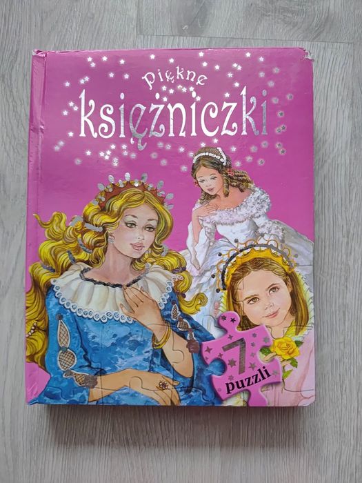 Książka z bajkami i puzzle Piękne księżniczki