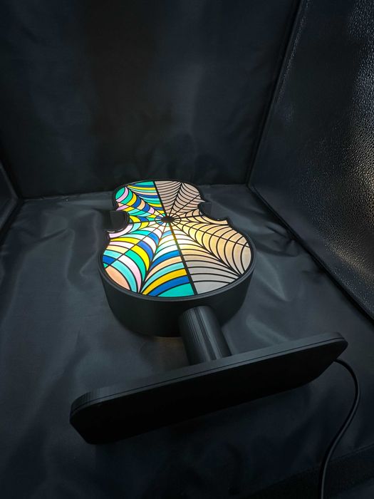 Lampka 3D – Skrzypce Wednesday | Lightbox LED handmade