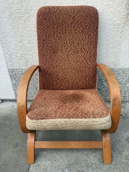 Fotel z oparciami bujany