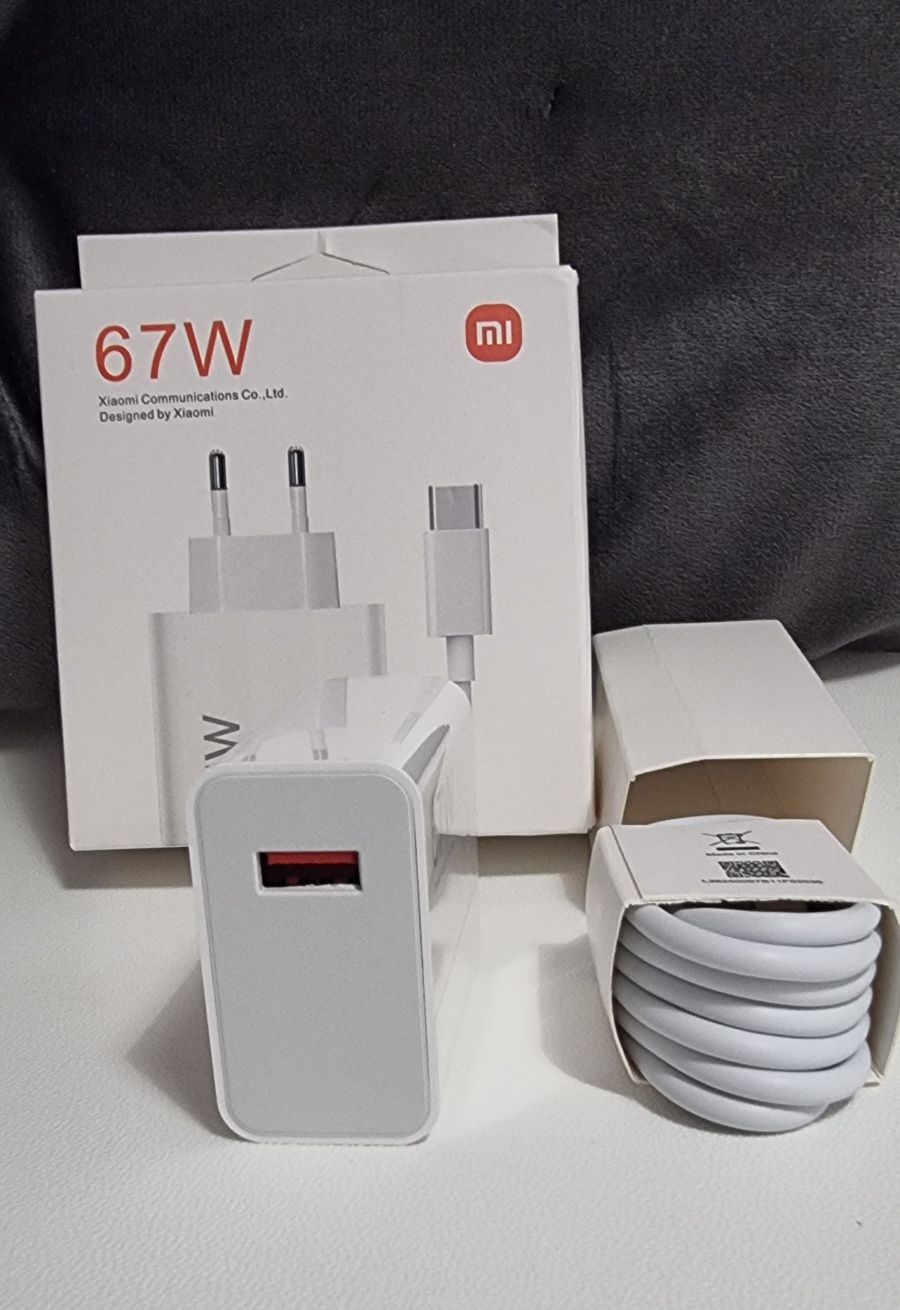 Oryginalna ładowarka Xiaomi 67w  kabel usb-c w zestawie
