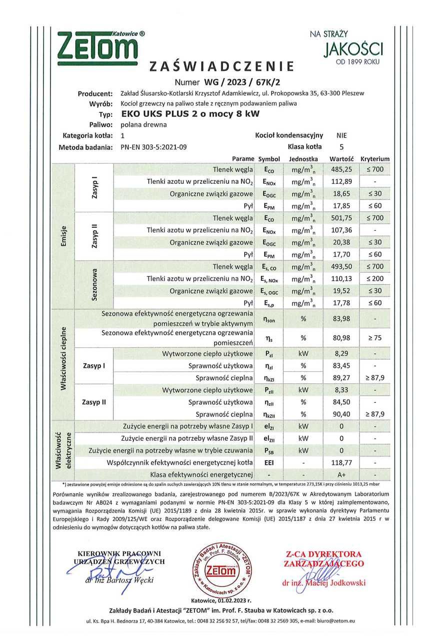 Kocioł piec na drewno zgazowujący 8-25kW 5KLASA ECODESIGN DOTACJA RATY