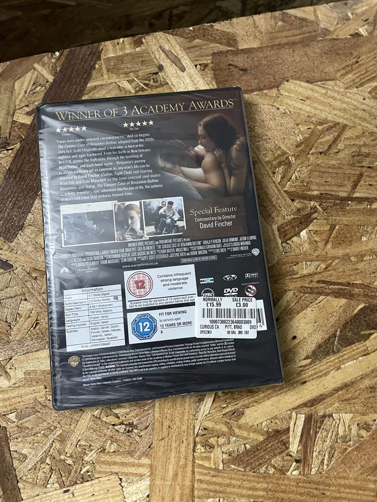 Film dvd ciekawy pzypadek  benjamina buttona