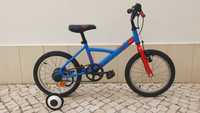 Bicicleta de criança 4-6 anos 16 polegadas B'Twin.
