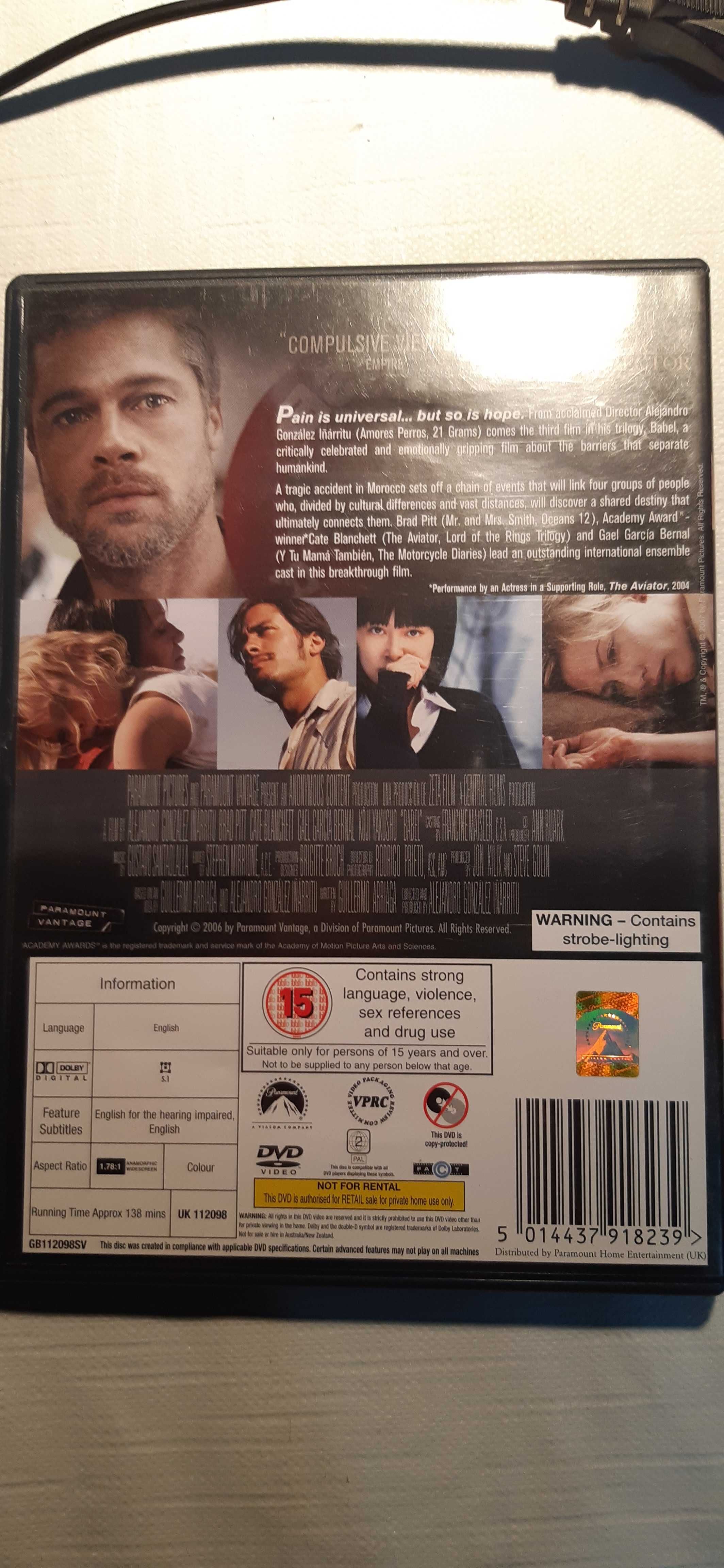 dvd babel brad pitt