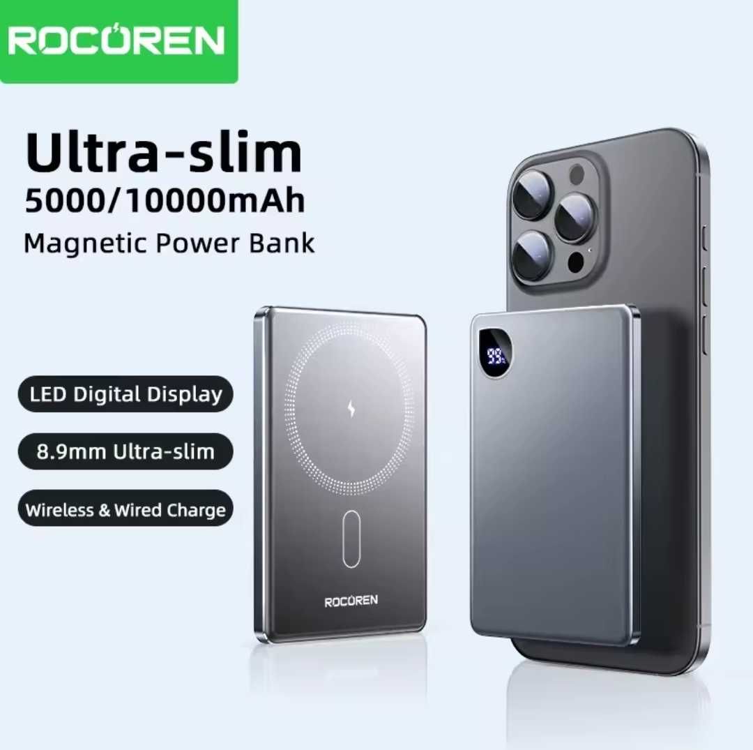Rocoren PowerBank 5000 mAh Magnetic (швидка зарядка)
