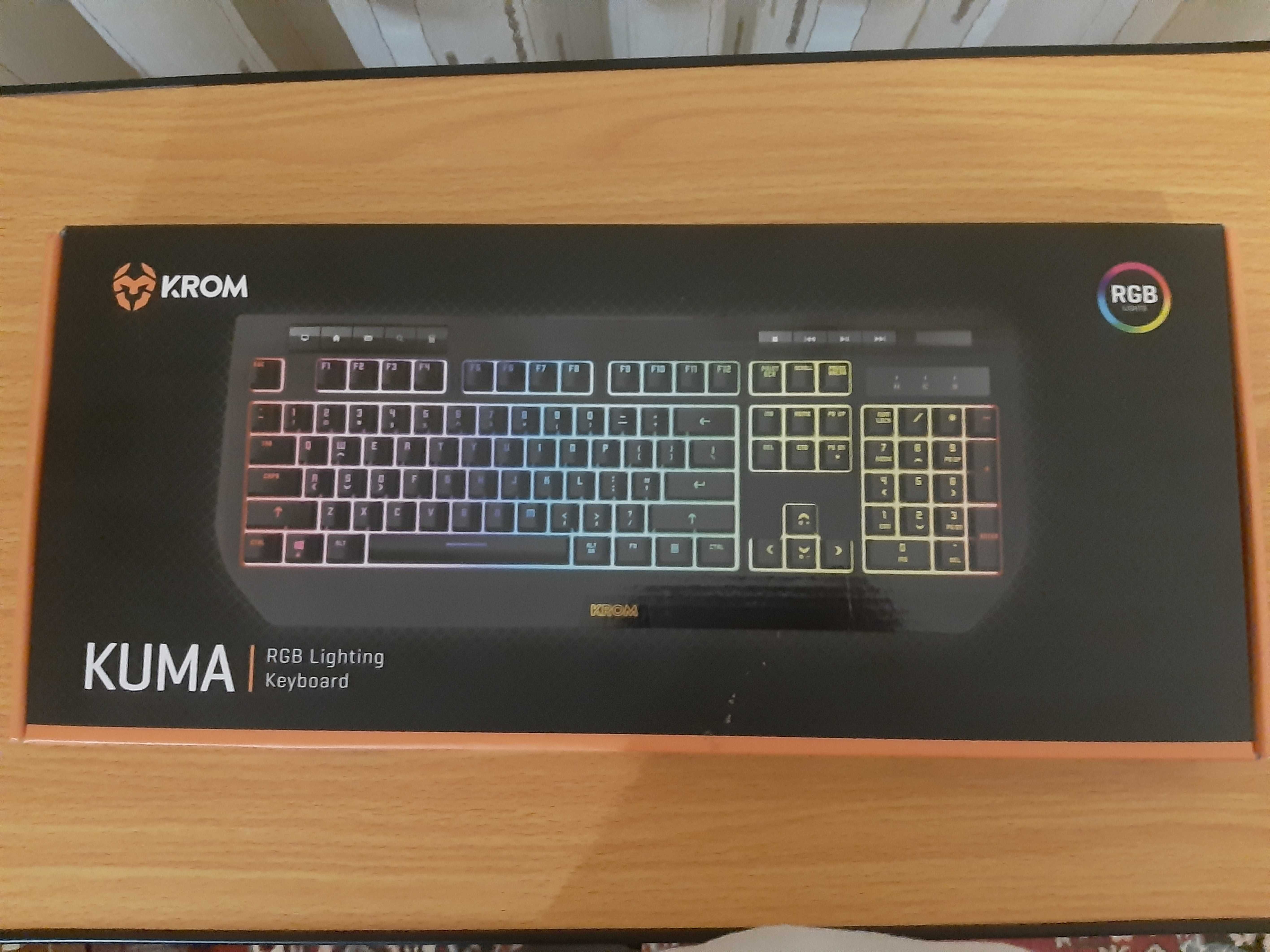 Teclado Semi-Mecânico Krom Kuma RGB