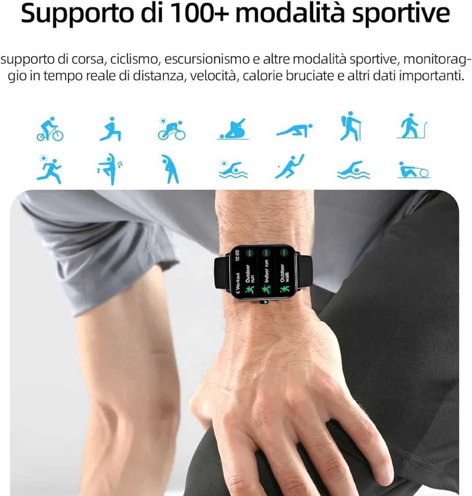 Gardien Smartwatch 1,83" zegarek fitness 100 trybów