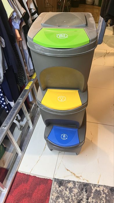 Kosze na śmieci 3 x 25 l segregacja