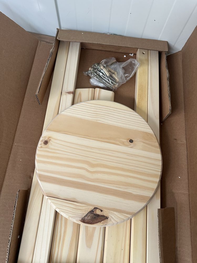 Tramontina stołek barowy hoker 70cm naturalne drewno sosnowe