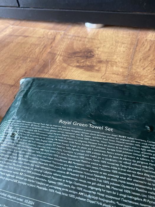 Zestaw recznikow oriflame royal green exklusive