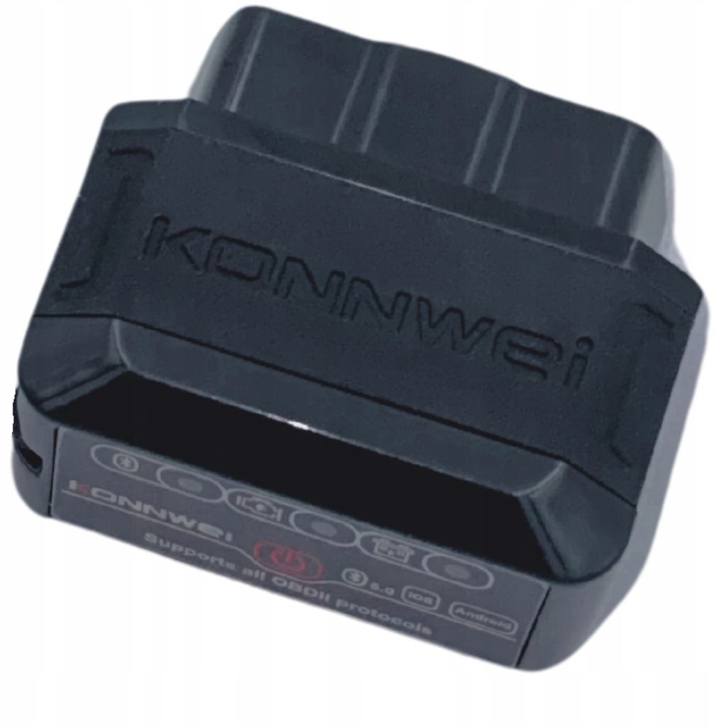 Interfejs Konnwei KW906 Czarny ELM327 OBD2 Bluetooth 5.0 ANDROID iOS