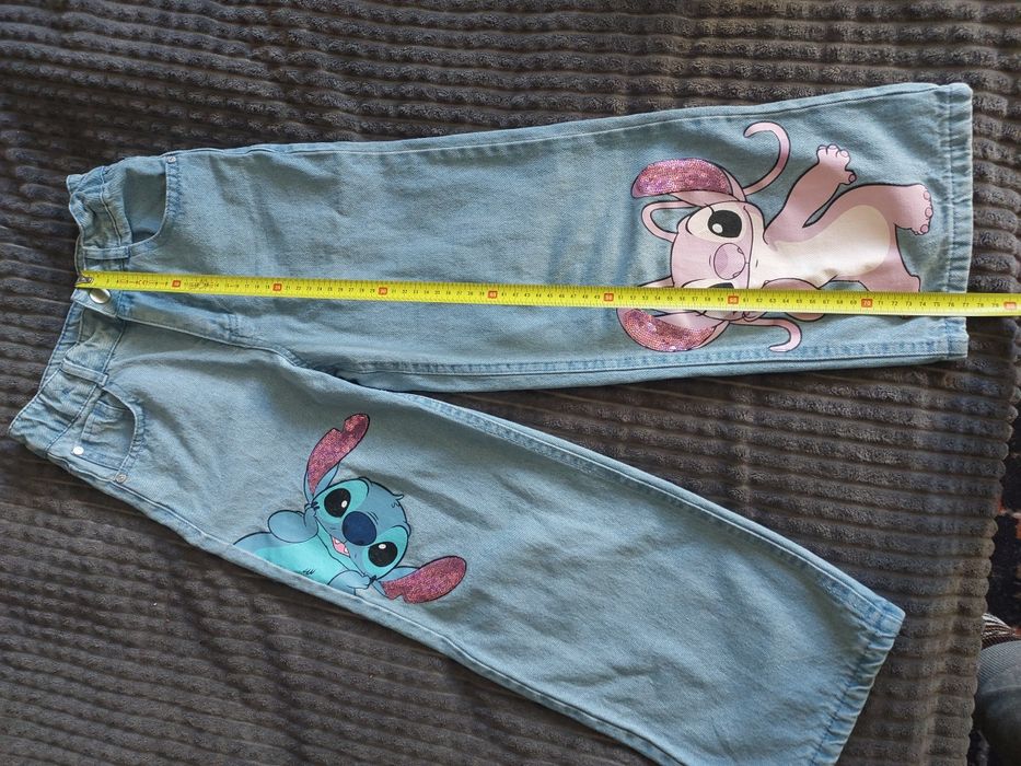 4 pary spodni dla dziewczynki r.134, jesany i inne