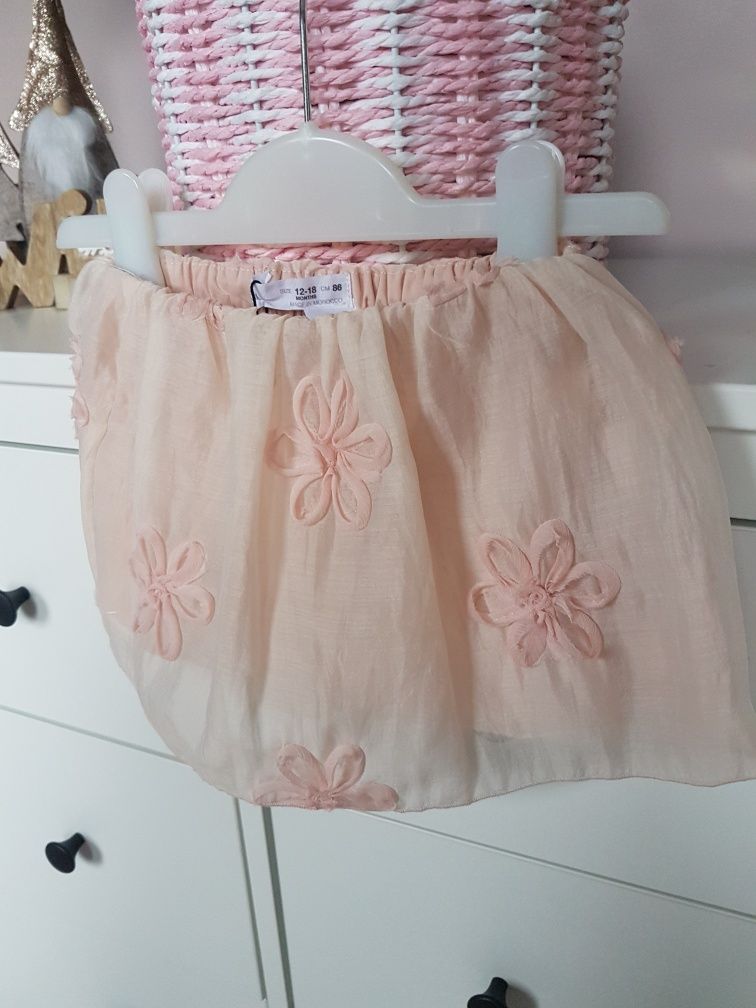 Spódniczka Zara organza 86