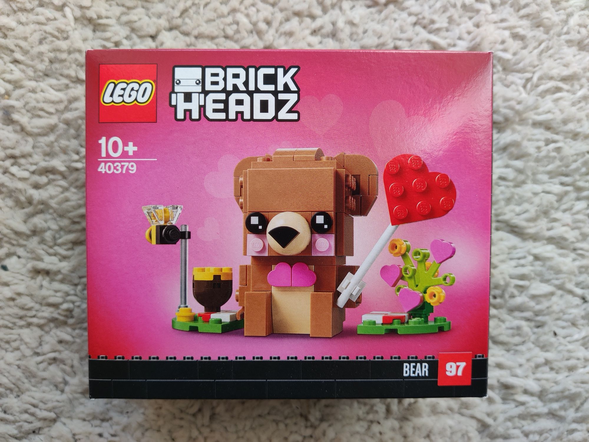 Lego BrickHeadz 40379 Miś walentynkowy