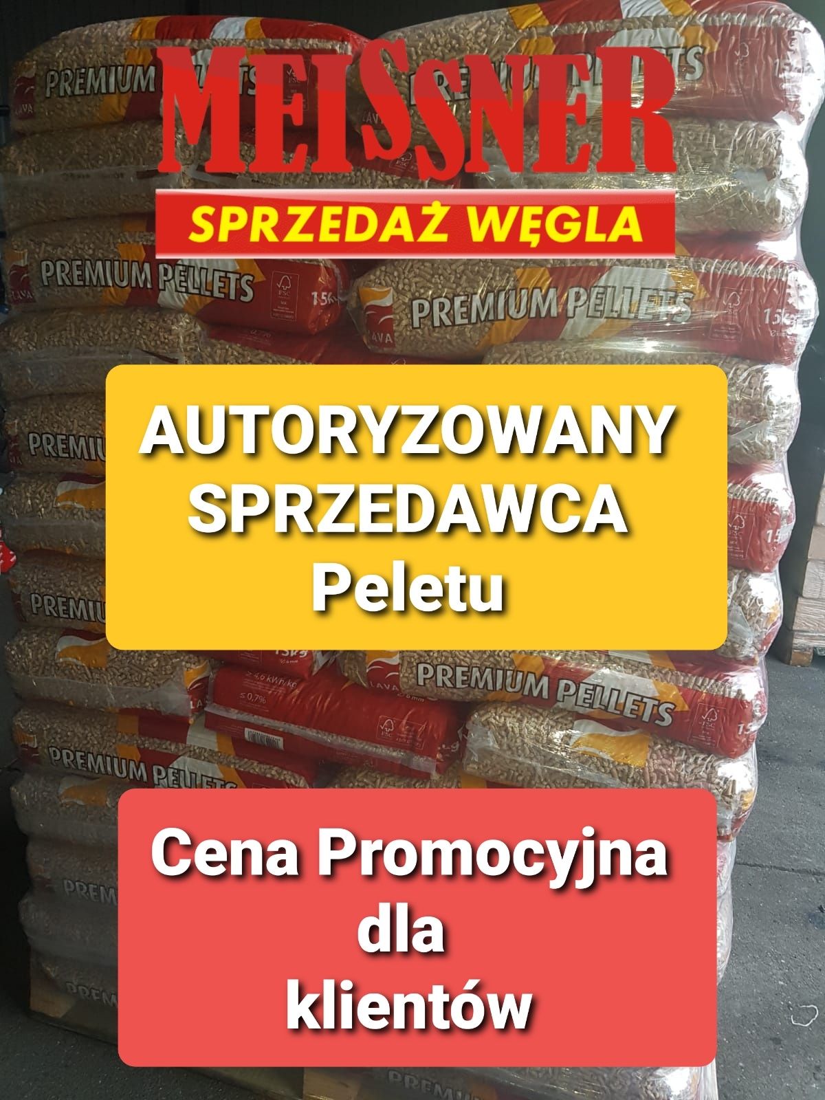 Pelet  Lava. Meissner sprzedaż węgla.