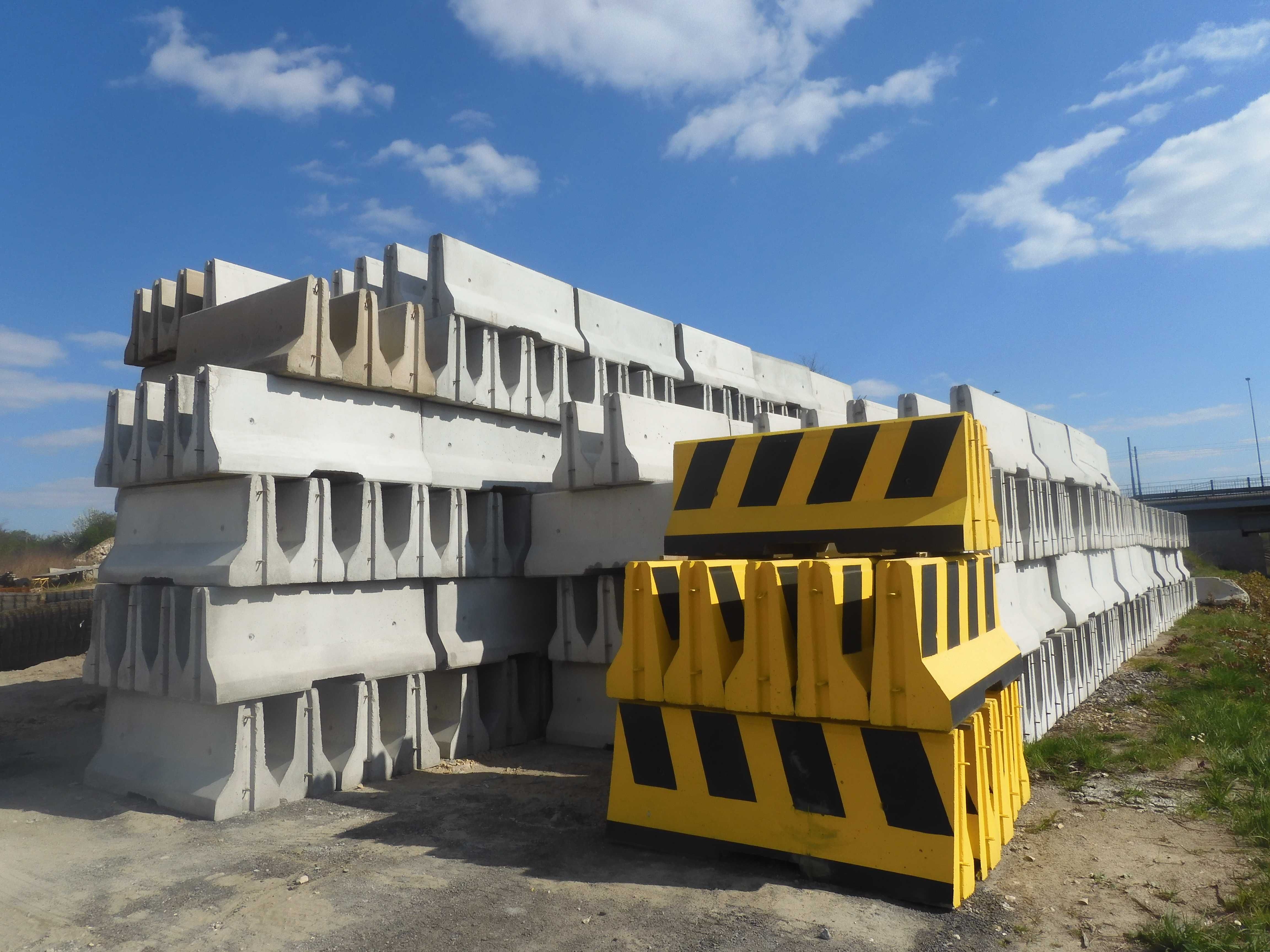 Bariery drogowe betonowe dwustronne Dąbrowa Górnicza