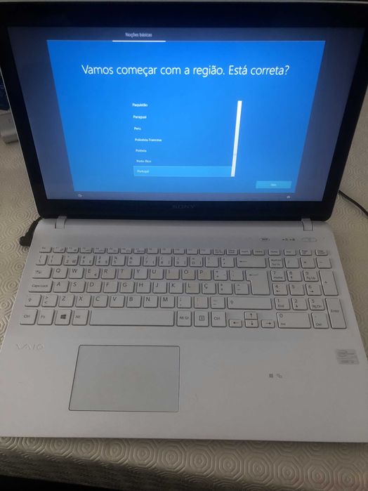 Portátil Sony Vaio Branco Usado