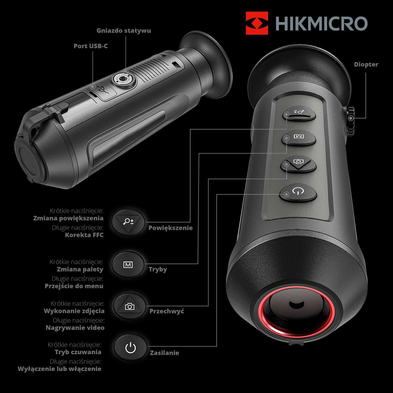 Kamera termowizyjna termowizor monokular HIKMICRO Lynx Pro LH15