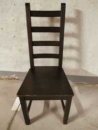 Krzesło ikea Kaustby drewno, czarne, czarnobrąz