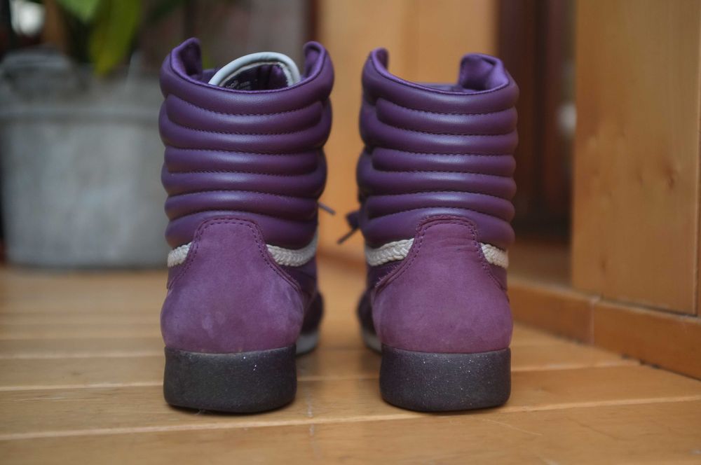 fioletowe sneakersy adidasy Reebok Alicia Keys Dubble Bubble vintage