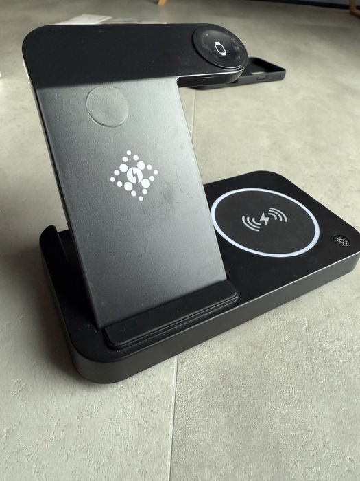 Бездротовий зарядний пристрій Ailink Dock Station T-line 4 в 1 Black