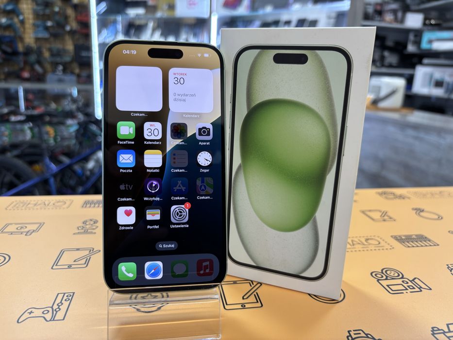 Apple iPhone 15 128GB (Bat.89%) Green, od Lombard Halogsm Łódź