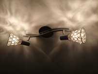 Lampa sufitowa srebrna