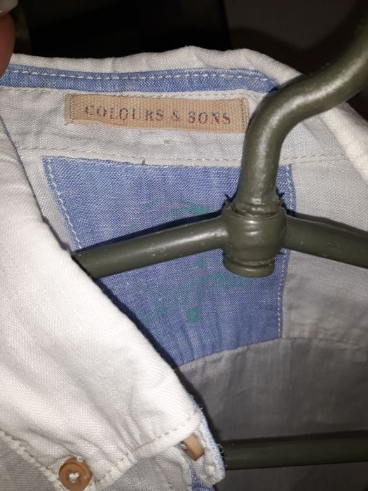 Рубашка сорочка льняна льон colours & sons